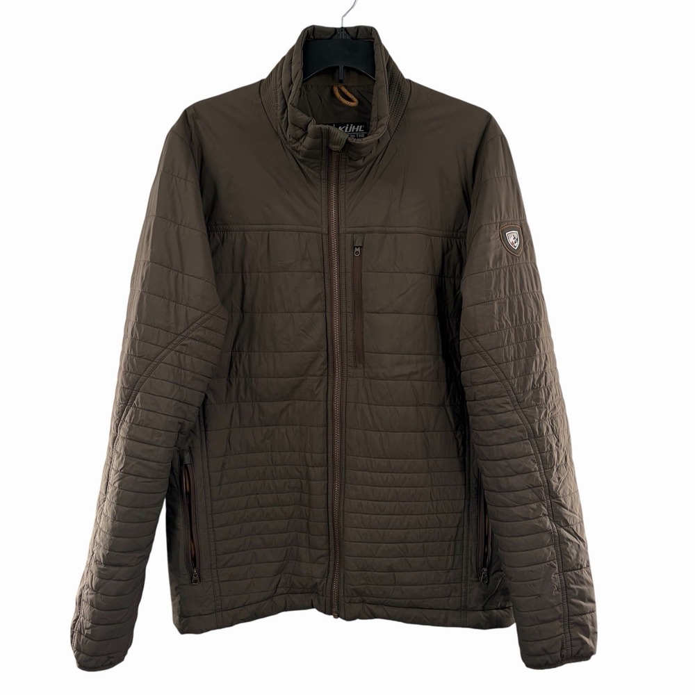 Kuhl Projekt Spyfire Jacket Mens Medium Expresso Brown‎ Insulated Outdoor Puffer